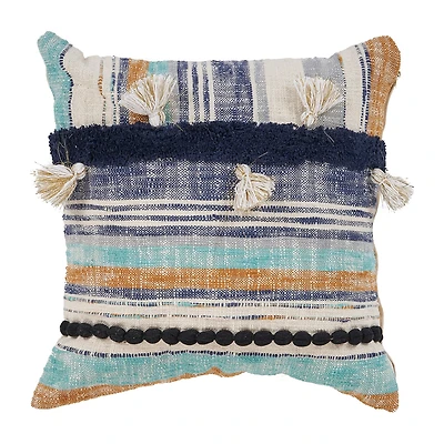 LR Home Irris Stripe Square Throw Pillow