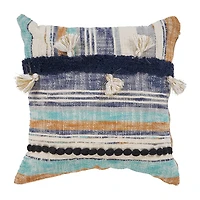 LR Home Irris Stripe Square Throw Pillow