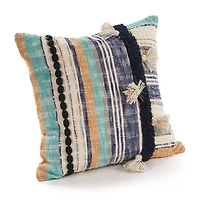 LR Home Irris Stripe Square Throw Pillow