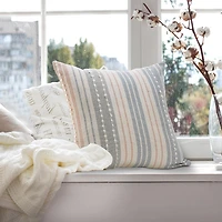 LR Home Jane Stripe Square Throw Pillow
