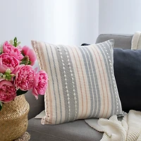 LR Home Jane Stripe Square Throw Pillow