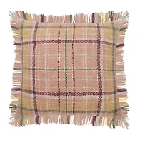 LR Home Astra Plaid Square Throw Pillow
