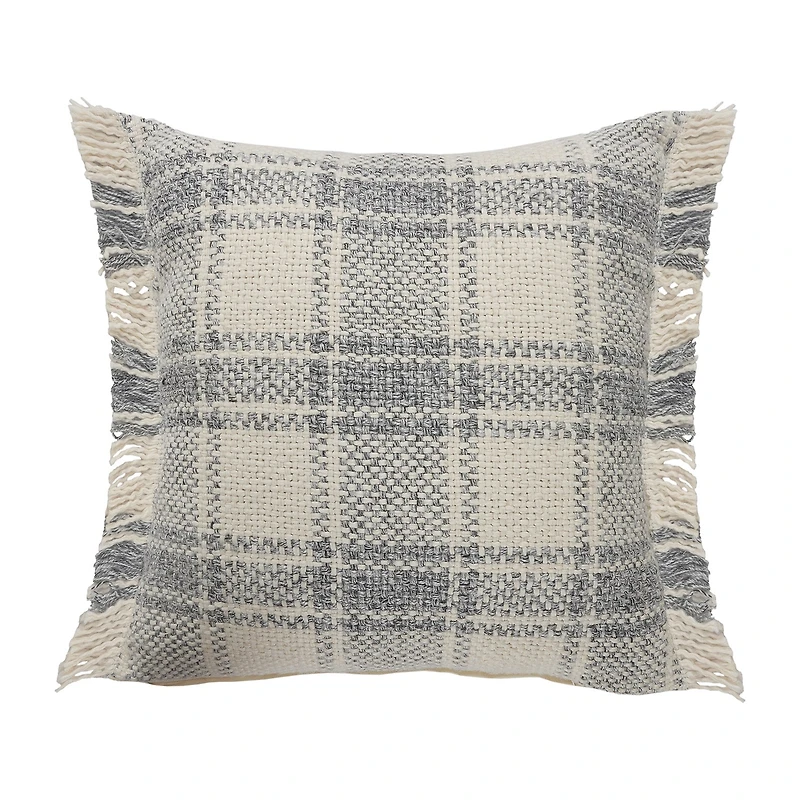 LR Home Lyon Plaid Square Throw Pillow