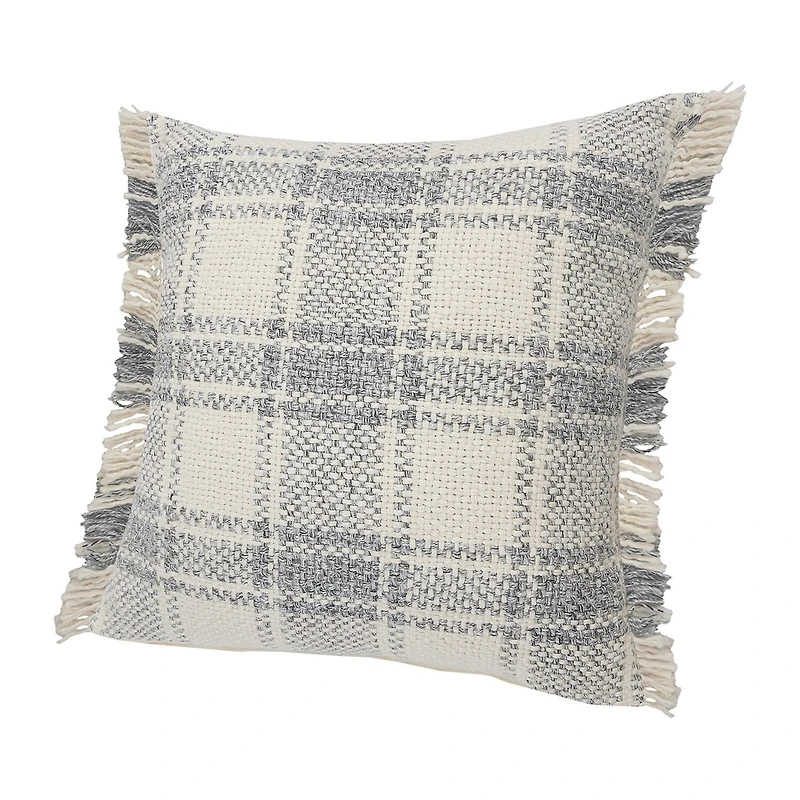 LR Home Lyon Plaid Square Throw Pillow
