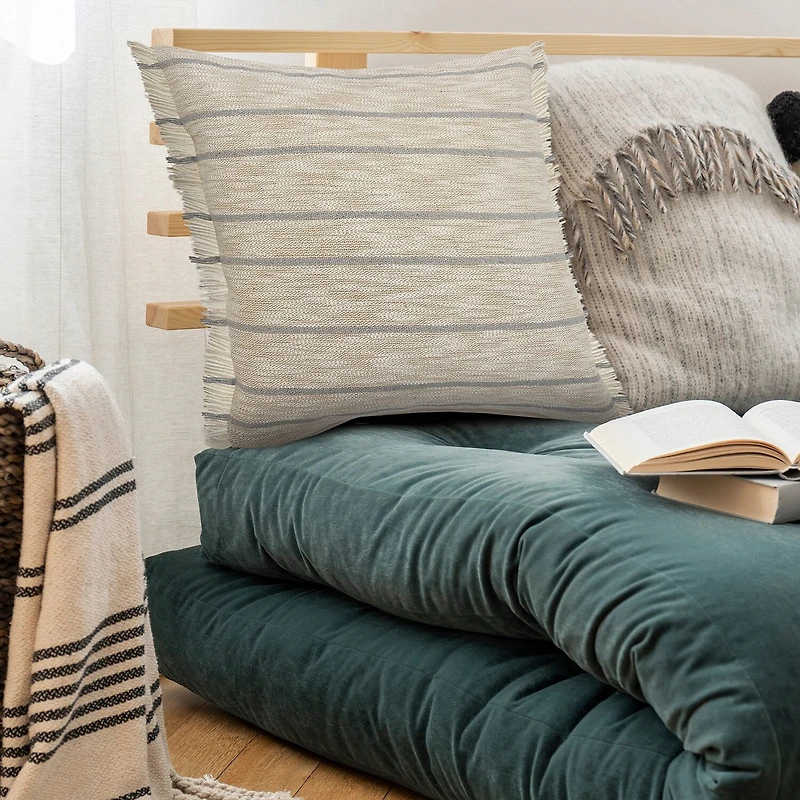 LR Home Jason Stripe Square Throw Pillow