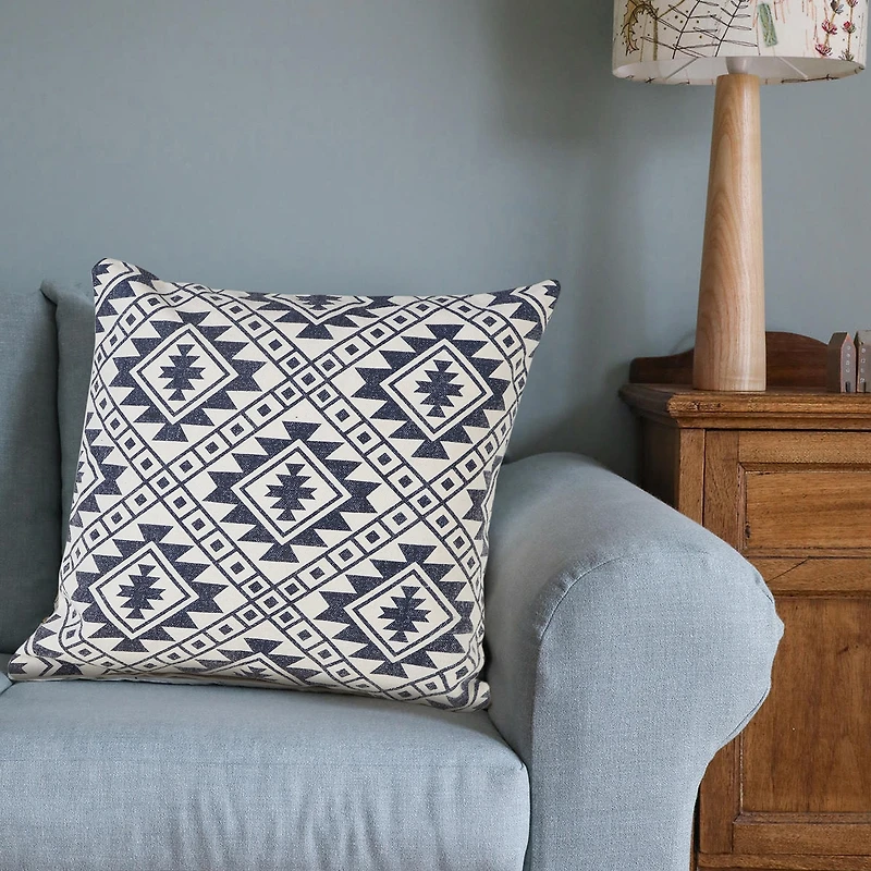 LR Home Dutt Geometric Square Throw Pillow