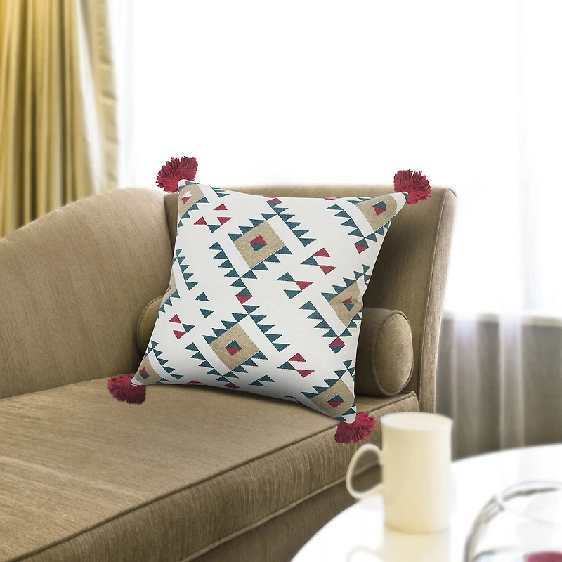 LR Home Lara Geometric Square Throw Pillow