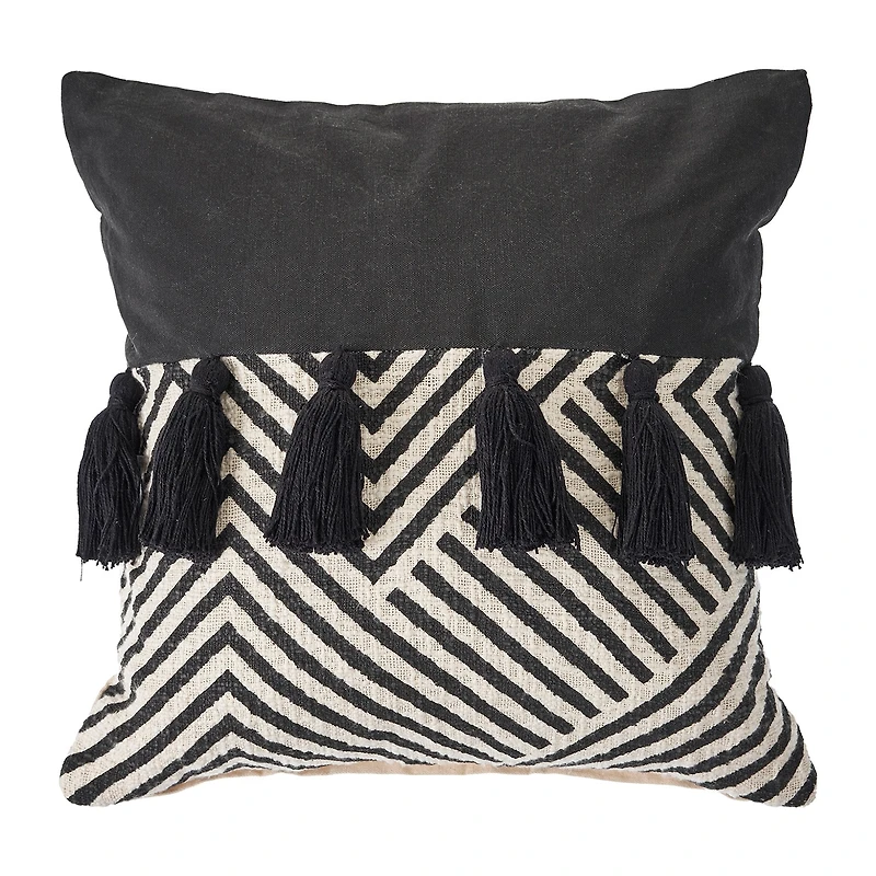 LR Home Misty Chevron Square Throw Pillow