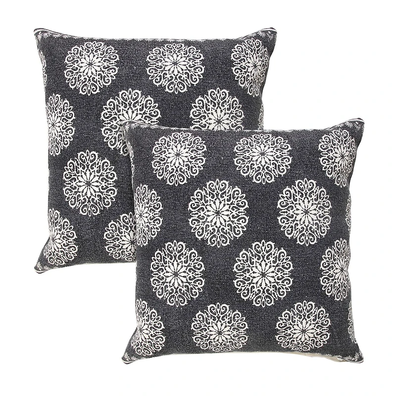 LR Home Sac Border Set Square Throw Pillow