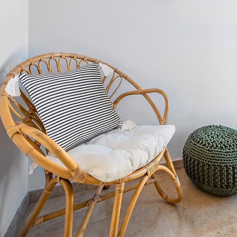LR Home Finn Stripe Square Throw Pillow