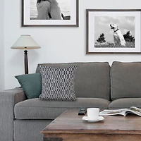 LR Home Riss Geometric Square Throw Pillow
