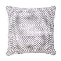 LR Home Rase Geometric Square Throw Pillow