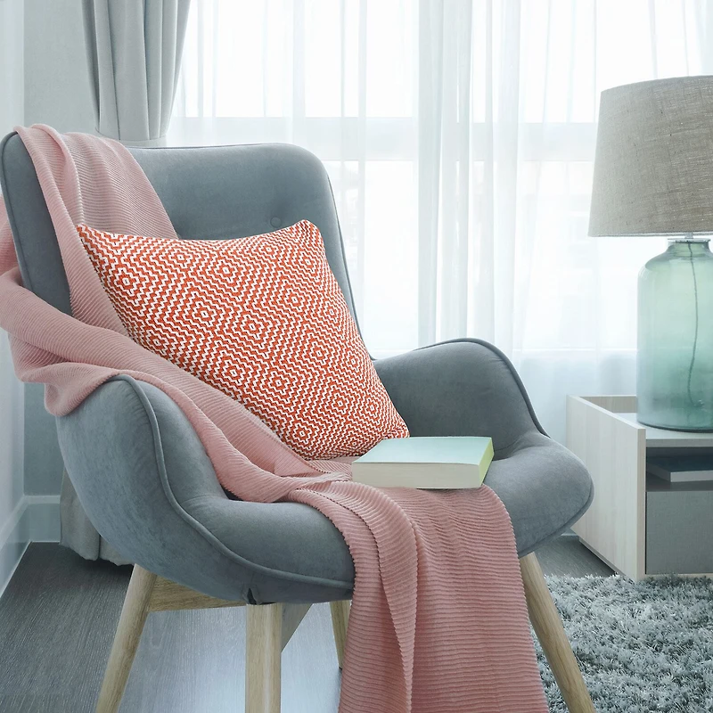 LR Home Rase Geometric Square Throw Pillow