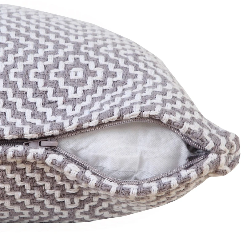 LR Home Rase Geometric Square Throw Pillow