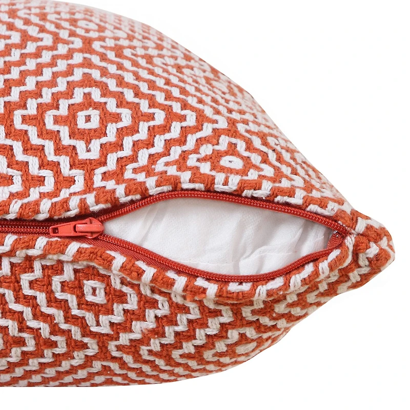 LR Home Rase Geometric Square Throw Pillow