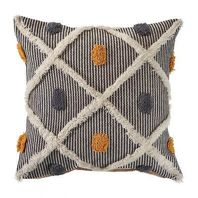 LR Home Rosh Stripe Square Throw Pillow