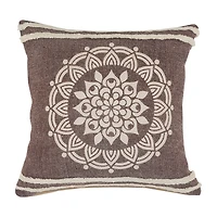 LR Home Santy Abstract Square Throw Pillow