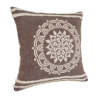 LR Home Santy Abstract Square Throw Pillow