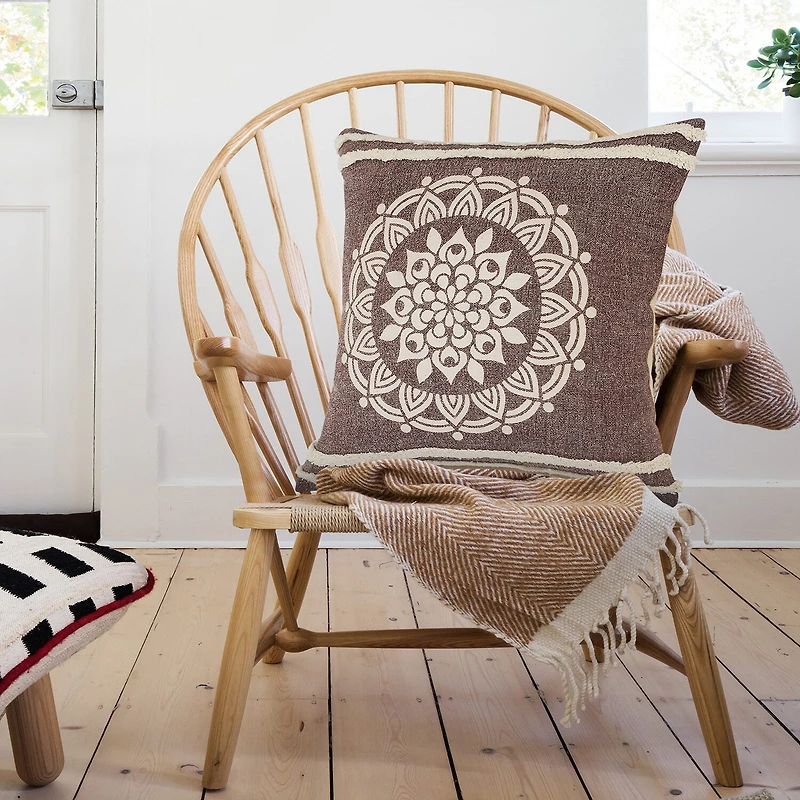 LR Home Santy Abstract Square Throw Pillow