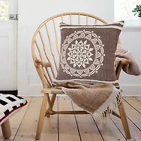LR Home Santy Abstract Square Throw Pillow