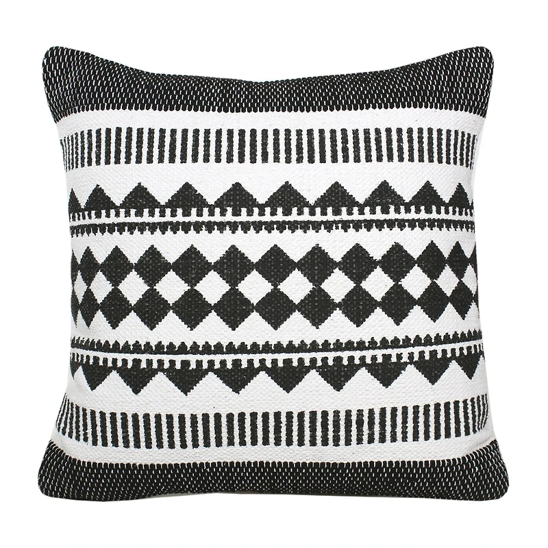 LR Home Koum Geometric Square Throw Pillow