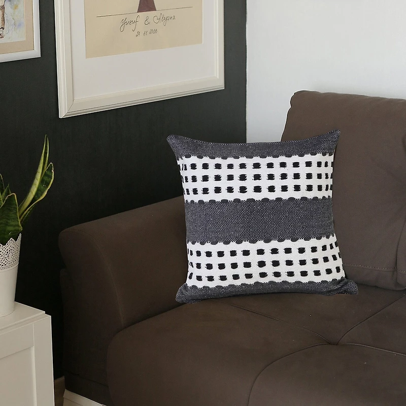 LR Home Sundry Stripe Square Throw Pillow