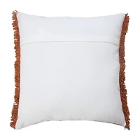 LR Home Vanita Solid Square Throw Pillow
