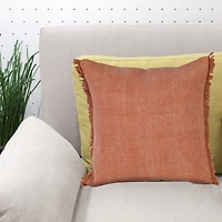 LR Home Vanita Solid Square Throw Pillow