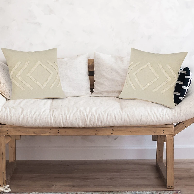 LR Home Wil Geometric Square Throw Pillow