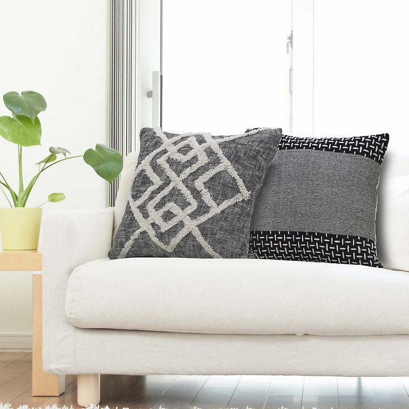 LR Home Liv Geometric Square Throw Pillow