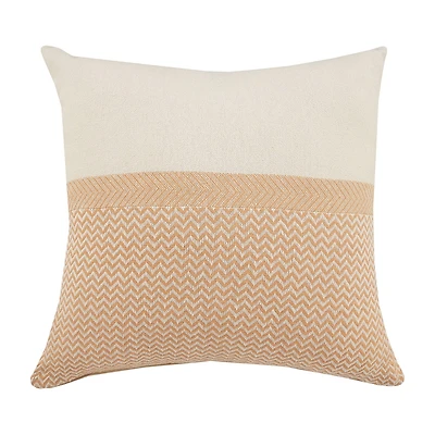 LR Home Zinna Chevron Square Throw Pillow