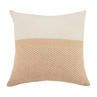 LR Home Zinna Chevron Square Throw Pillow