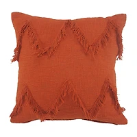 LR Home Zoya Solid Square Throw Pillow
