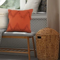 LR Home Zoya Solid Square Throw Pillow