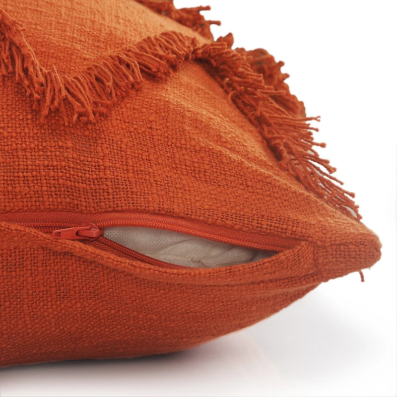LR Home Zoya Solid Square Throw Pillow