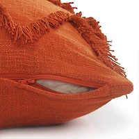 LR Home Zoya Solid Square Throw Pillow