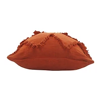 LR Home Zoya Solid Square Throw Pillow