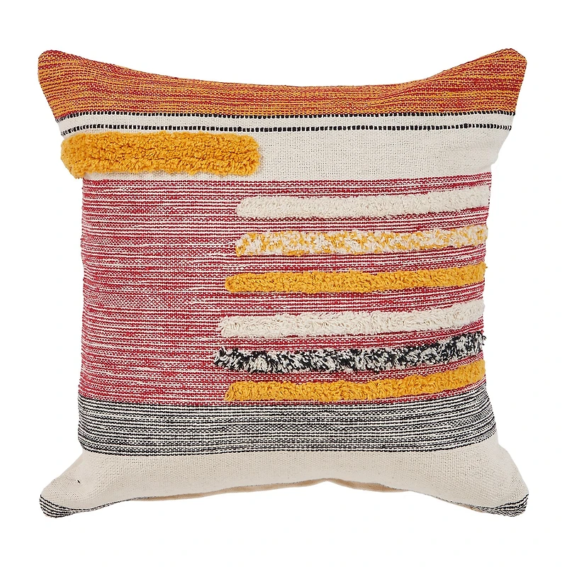 LR Home Zimbu Stripe Square Throw Pillow