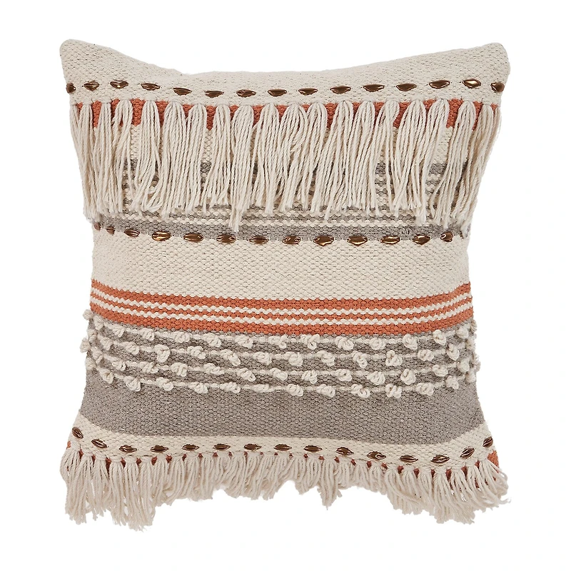 LR Home Zill Stripe Square Throw Pillow