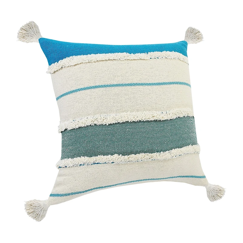 LR Home Riv Stripe Set Square Throw Pillow