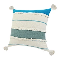 LR Home Riv Stripe Set Square Throw Pillow