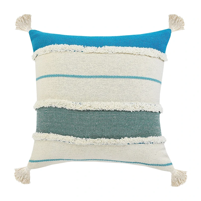 LR Home Riv Stripe Set Square Throw Pillow