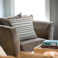 LR Home Abena Stripe Square Throw Pillow