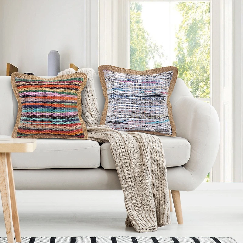 LR Home Eanna Abstract Square Throw Pillow