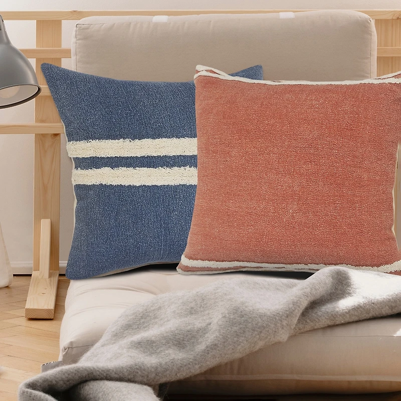 LR Home Cais Stripe Square Throw Pillow
