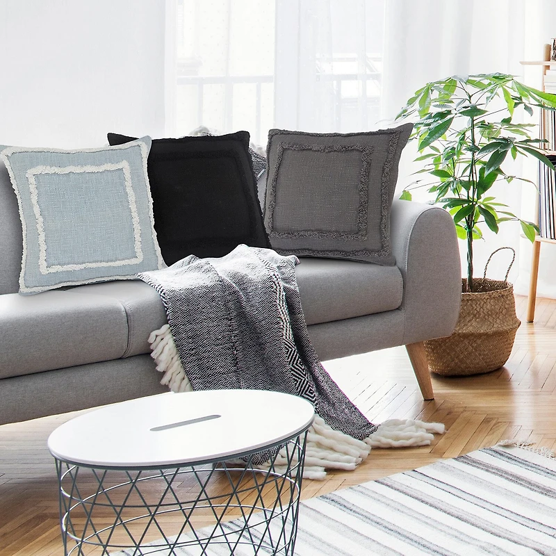LR Home Cala Geometric Square Throw Pillow