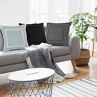 LR Home Cala Geometric Square Throw Pillow