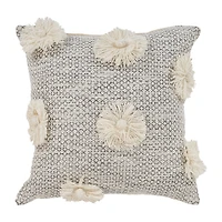 LR Home Wilson Floral Square Throw Pillow