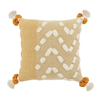 LR Home Zara Textured Square Throw Pillow