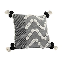 LR Home Zara Textured Square Throw Pillow